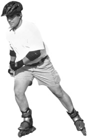 man skating